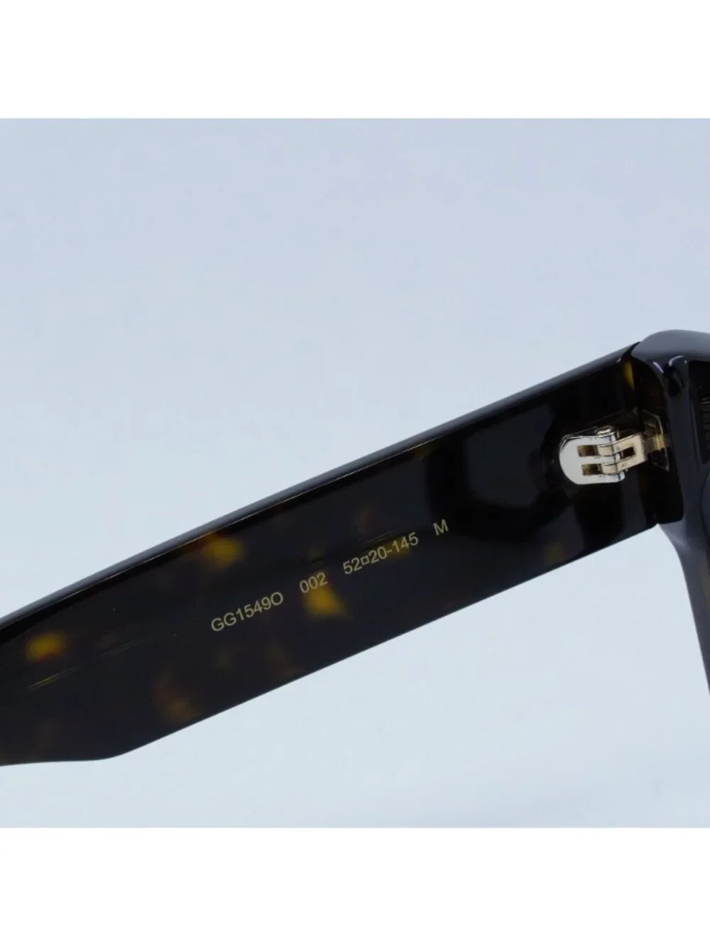 Gucci GG1549O 002 Eyeglasses Havana 52mm Square Frame